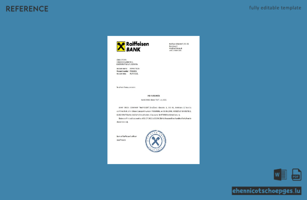 Vorschau der Raiffeisen-Referenzprobe aus der Slowakei